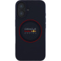 Oracle Red Bull Racing Силиконов кейс Red Ring с MagSafe за iPhone 16 - тъмно син