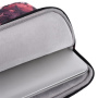 Чанта с десен на цветя за iPad до 13" / MacBook до 14" - червена