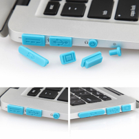 12в1 силиконови тапи против прах на порту за MacBook Pro Retina 13" / 15" и Air 11" / 13"-сини