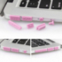 12в1 силиконови тапи против прах на порту за MacBook Pro Retina 13" / 15" и Air 11" / 13"-розови
