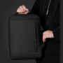WEPOWER W-1331 2в1 раница и чанта с външен USB порт за iPad / MacBook до 16" - сив