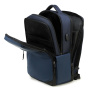 COOLBELL CB-8316 просторна раница с външен USB порт за iPad / MacBook до 16" - тъмносин