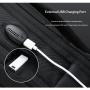 COOLBELL CB-8316 просторна раница с външен USB порт за iPad / MacBook до 16" - сива