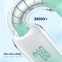 ENKAY Ice Clear оплетен кабел за зареждане и данни - USB-C към USB-C - 2 m - черен