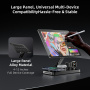 CYJ-268 4в1 безжична стойка с USB-C кабел и стойка за iPad за iPhone / Apple Watch / AirPods - 15W - черен