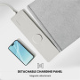S1300 двустранна подложка за клавиатура и мишка с безжично зареждане за iPhone / AirPods - сива
