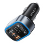 ESSAGER ES-F748 Bluetooth FM трансмитер за кола с портове USB-C / 2x USB-A - 35W - черен