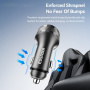 ESSAGER ES-CC25 зарядно за кола с дисплей и портове 2x USB-C / USB-A - 108W - черна
