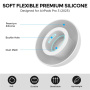 AhaStyle резервни силиконови накрайници за AirPods Pro 3 - S - бели