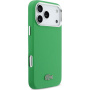 Lacoste Iconic Petit Pique Metal Logo калъф с MagSafe за iPhone 17 Pro Max - зелен