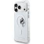 Karl Lagerfeld IML Choupette Peekaboo прозрачен калъф с MagSafe за iPhone 17 Pro Max - прозрачен
