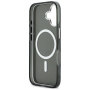Karl Lagerfeld IML K&CH Heads Logo прозрачен калъф с MagSafe за iPhone 17 - сив