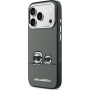 Karl Lagerfeld IML K&CH Heads Logo прозрачен калъф с MagSafe за iPhone 17 Pro Max - сив