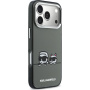 Karl Lagerfeld IML K&CH Heads Logo прозрачен калъф с MagSafe за iPhone 17 Pro Max - сив