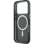 Karl Lagerfeld IML K&CH Heads Logo прозрачен калъф с MagSafe за iPhone 17 Pro Max - сив
