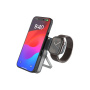 FIXED MagZen 5 безжични MagSafe външна батерия със зареждане за Apple Watch, стойка и USB-C порт - 5 000 mAh - сива