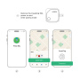 UGREEN CM816 смарт локатор с поддръжка на Find My - тъмносив