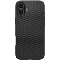 Spigen Капак Liquid Air за iPhone 16 Plus - черен