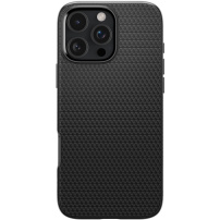 Spigen Капак Liquid Air за iPhone 16 Pro Max - черен