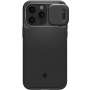 Spigen Optik Armor MagFit устойчив кейс с подвижна защита на камерата и MagSafe за iPhone 15 Pro Max - черен