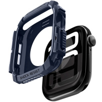 Spigen Rugged Armor супер устойчив калъф за Apple Watch 46mm - тъмносин
