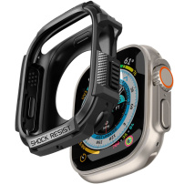 Spigen Rugged Armor супер устойчив калъф за Apple Watch Ultra 49mm - черно