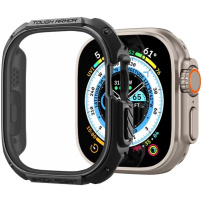 Spigen Tough Armor устойчив калъф със закалено стъкло за Apple Watch Ultra 49mm - черно
