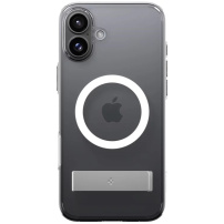 Spigen Ultra Hybrid S Transparent Cover със стойка и MagSafe за iPhone 16 Plus - Clear