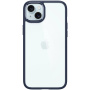 Spigen Ultra Hybrid прозрачен кейс за iPhone 15 - тъмносин