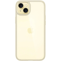 Spigen Ultra Hybrid прозрачен кейс за iPhone 15 Plus - бежов