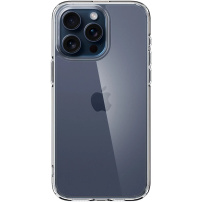 Spigen Ultra Hybrid прозрачен кейс за iPhone 15 Pro Max - прозрачен