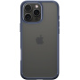 Spigen Ultra Hybrid прозрачен калъф с цветна рамка за iPhone 16 Pro - тъмносин