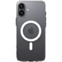 Spigen Ultra Hybrid прозрачен капак с бял MagSafe за iPhone 16 - прозрачен
