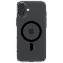 Spigen Ultra Hybrid Transparent Cover with Black MagSafe за iPhone 16 Plus - Clear