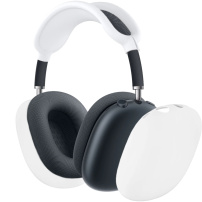 Силиконов защитен калъф 2в1 за AirPods Max 1 / 2 - бял