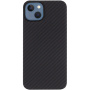 Tactical Aramid калъф с мотив въглеродни влакна и MagSafe за iPhone 13 - тъмносив