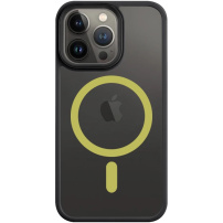 Прозрачен калъф Tactical Hyperstealth 2.0 с MagSafe за iPhone 13 Pro - черно-жълто