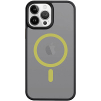 Прозрачен калъф Tactical Hyperstealth 2.0 с MagSafe за iPhone 13 Pro Max - черно-жълто