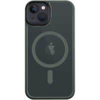 Tactical Hyperstealth прозрачен калъф с MagSafe за iPhone 13 mini - маслинен