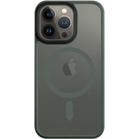 Tactical Hyperstealth прозрачен калъф с MagSafe за iPhone 13 Pro - маслинен