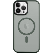 Tactical Hyperstealth прозрачен калъф с MagSafe за iPhone 13 Pro Max - маслинен