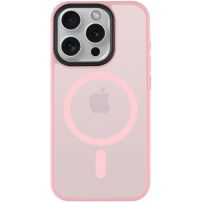 Tactical Hyperstealth прозрачен калъф с MagSafe за iPhone 15 Pro - розов