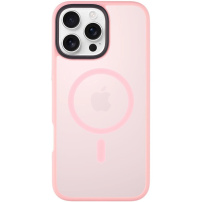 Tactical Hyperstealth Transparent Cover с MagSafe за iPhone 16 Pro Max - розов
