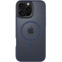 Tactical Hyperstealth Transparent Cover с MagSafe за iPhone 16 Pro Max - Тъмно син