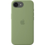 Оригинален Apple силиконов кейс с MagSafe за iPhone 16e / 17e - светло мъхово