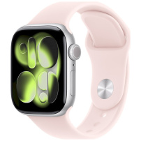 Оригинален Apple спортна каишка за Apple Watch 42mm / 41mm / 40mm / 38mm - M/L - нежно розов