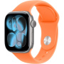 Оригинален Apple спортен ремък за Apple Watch 42mm / 41mm / 40mm / 38mm - M/L - мандаринено оранжев