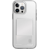 UNIQ Air Fender прозрачен калъф с джоб за карти за iPhone 15 Pro Max - прозрачен