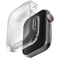 UNIQ Garde Hybrid калъф с протектор на дисплея за Apple Watch 45мм - прозрачно
