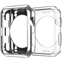 Dux Ducis Мек пластмасов защитен калъф за Apple Watch 38mm - cребрист